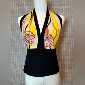 🧡 Trina Turk Silk Floral Halter Top 🧡